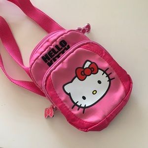 Hello Kitty Sanrio Co mini Adjustable Crossbody Travel Pouch!!